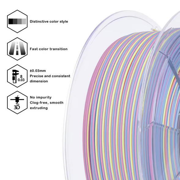 Ziro PLA Stripes - Matte Marshmellow