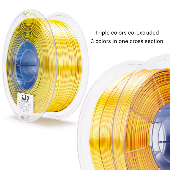 Ziro PLA Tri-Colour Silk - Citrus Breeze