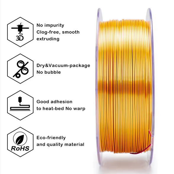 Ziro PLA Tri-Colour Silk - Metal Blossom