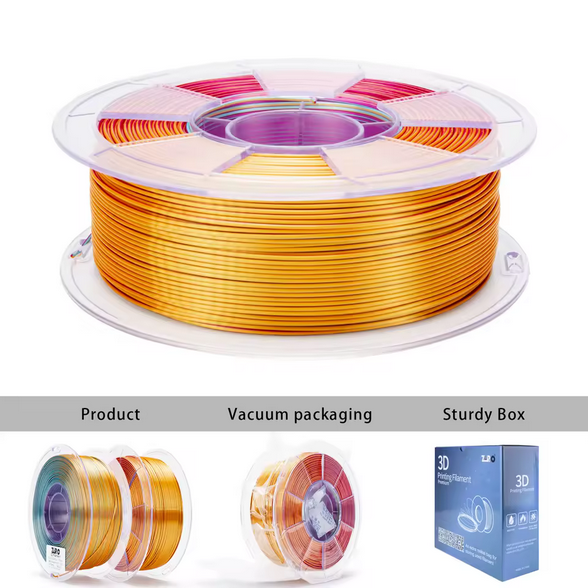 Ziro PLA Tri-Colour Silk - Metal Blossom