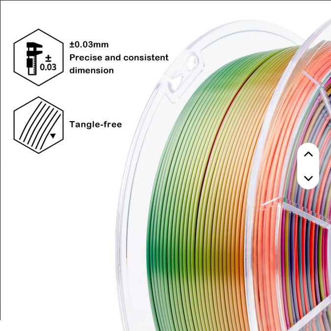 Ziro PLA Gradient Silk - Rainbow