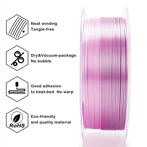 Ziro PLA Gradient Silk - Peach Blush