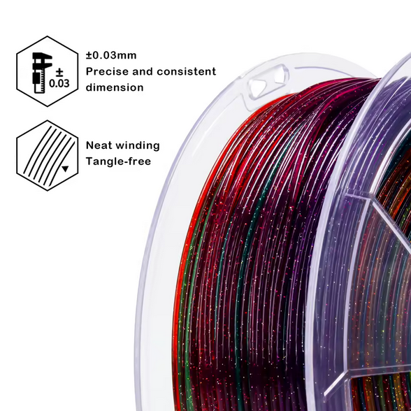 Ziro PLA Gradient Twinkling - Chromatic Glitter