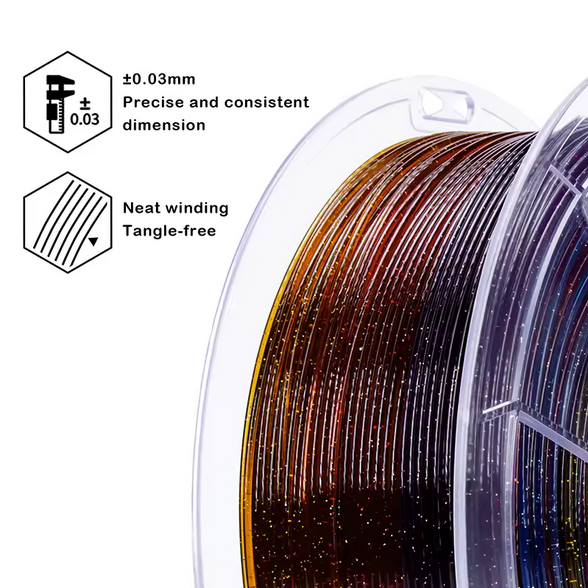 Ziro PLA Gradient Twinkling - Gemstone Mix