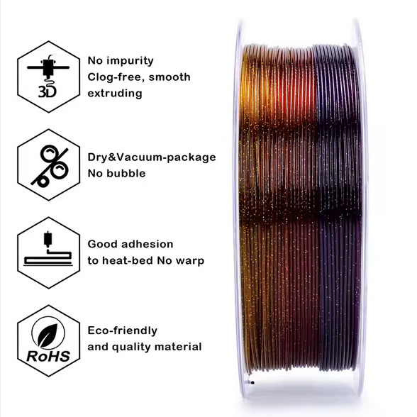 Ziro PLA Gradient Twinkling - Gemstone Mix