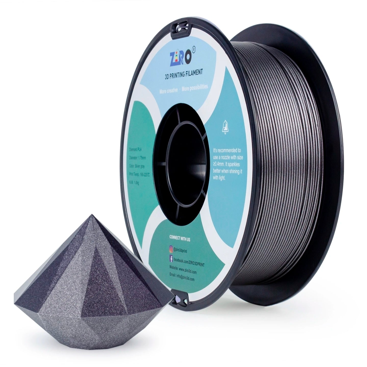 Ziro PLA Diamond - Silver