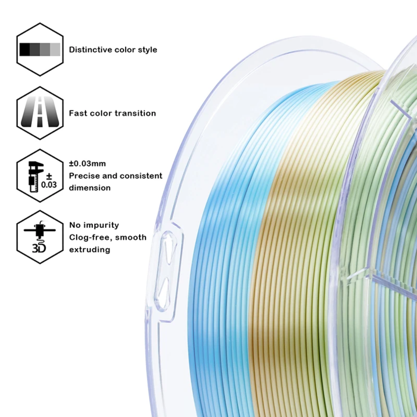 Ziro PLA Gradient Silk - Forest Gleam