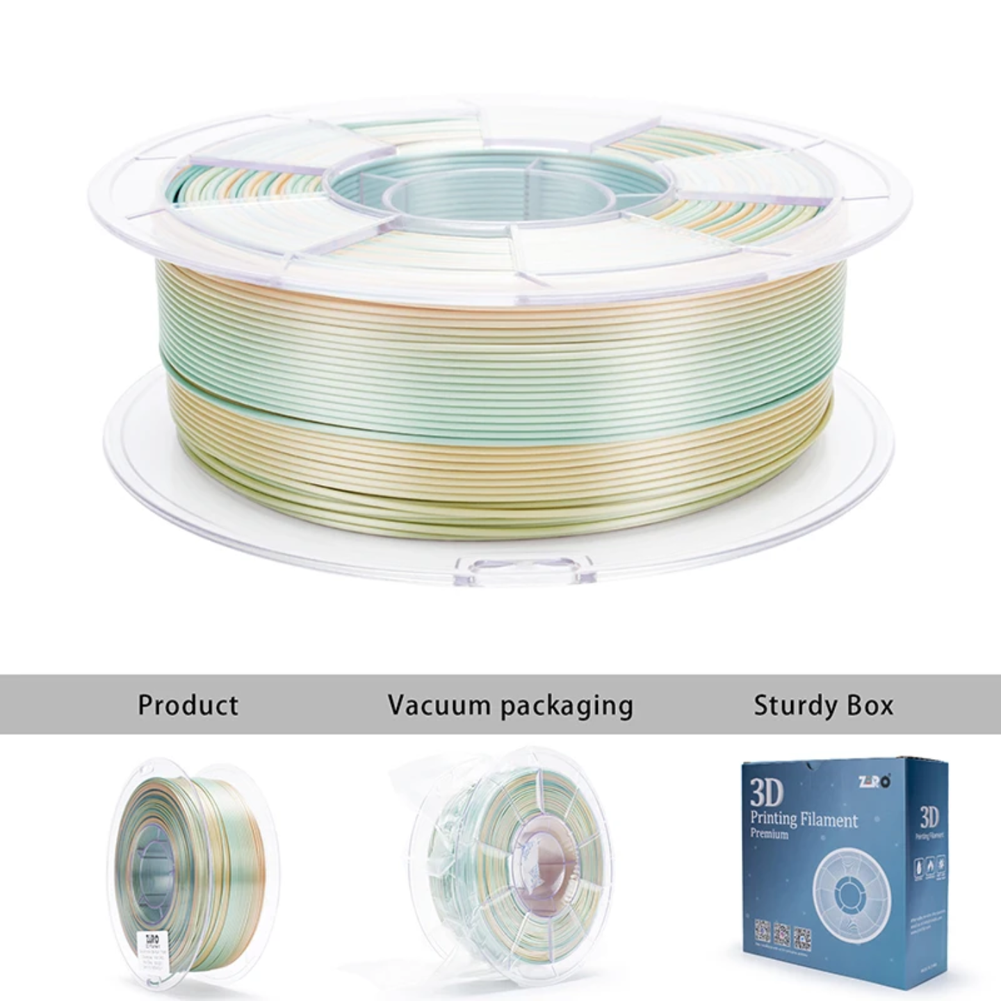 Ziro PLA Gradient Silk - Creamy Teal