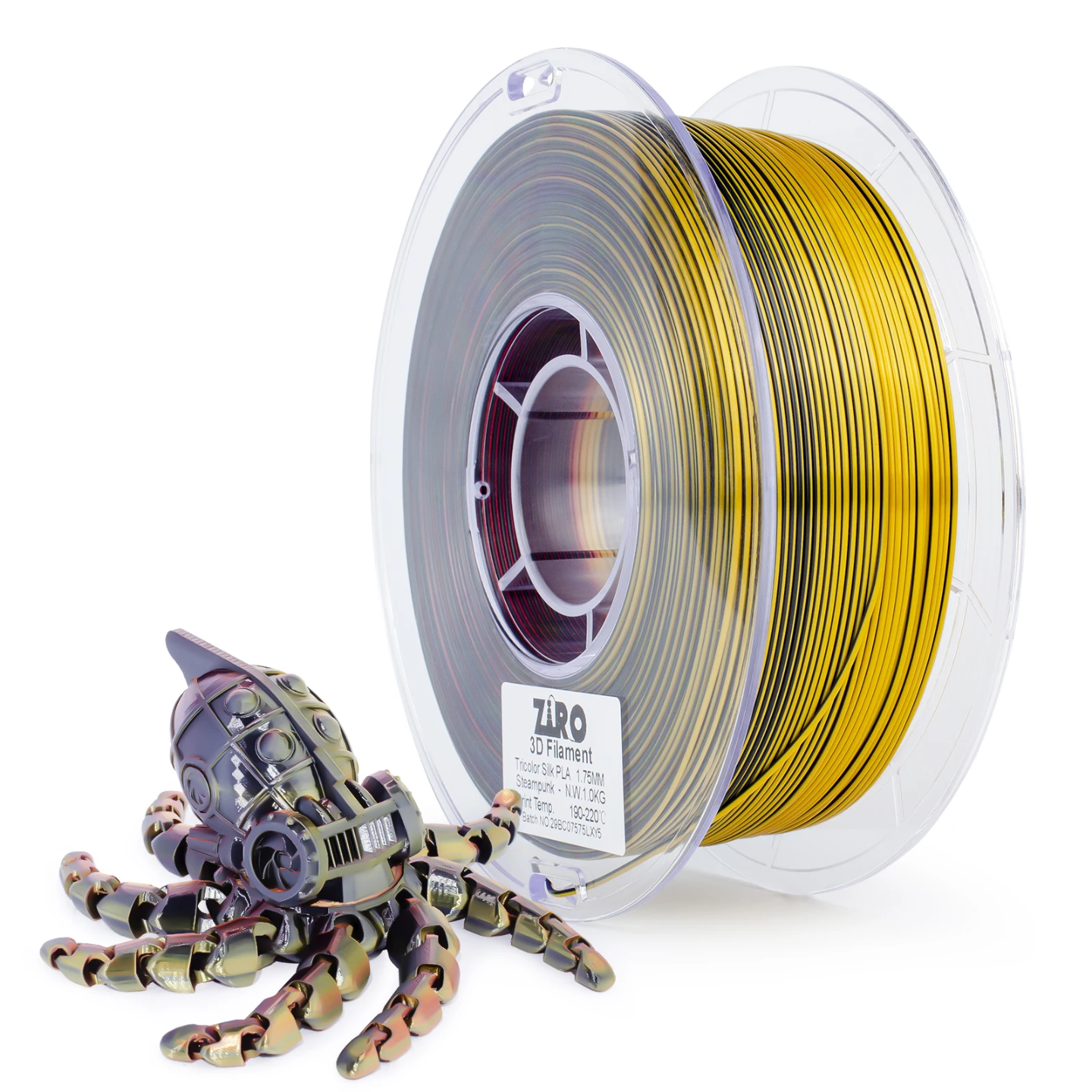 Ziro PLA Tri-Colour Silk - Steampunk