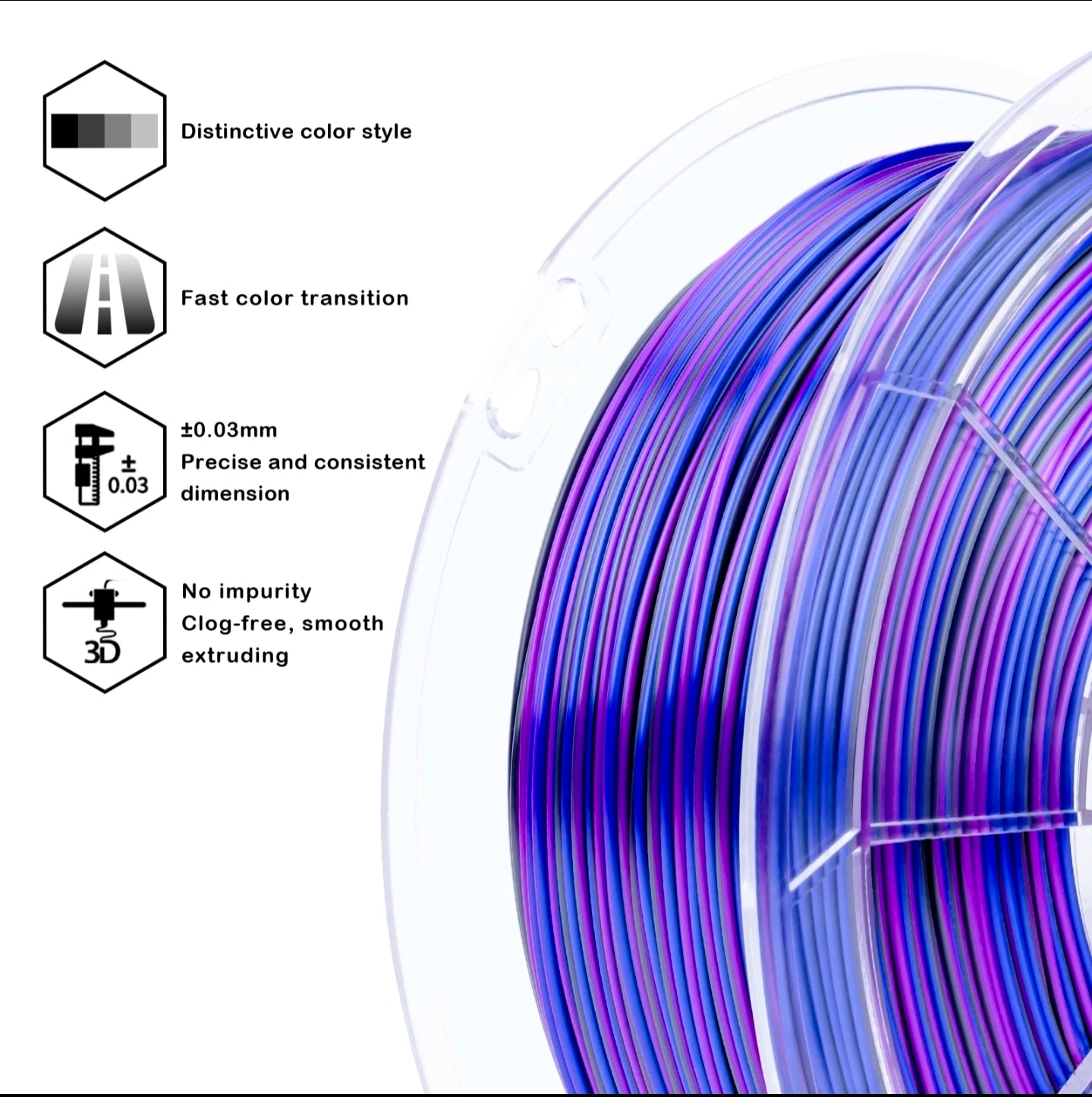 Ziro PLA Stripes - Silk Nocturne