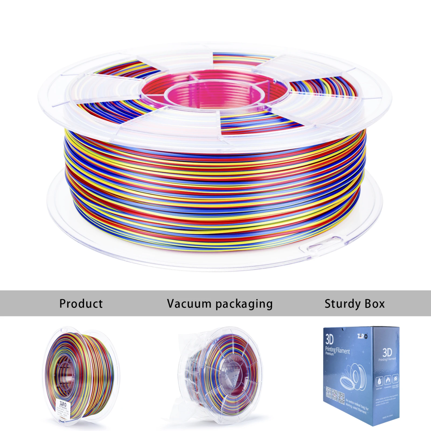 Ziro PLA Stripes - Silk Firework