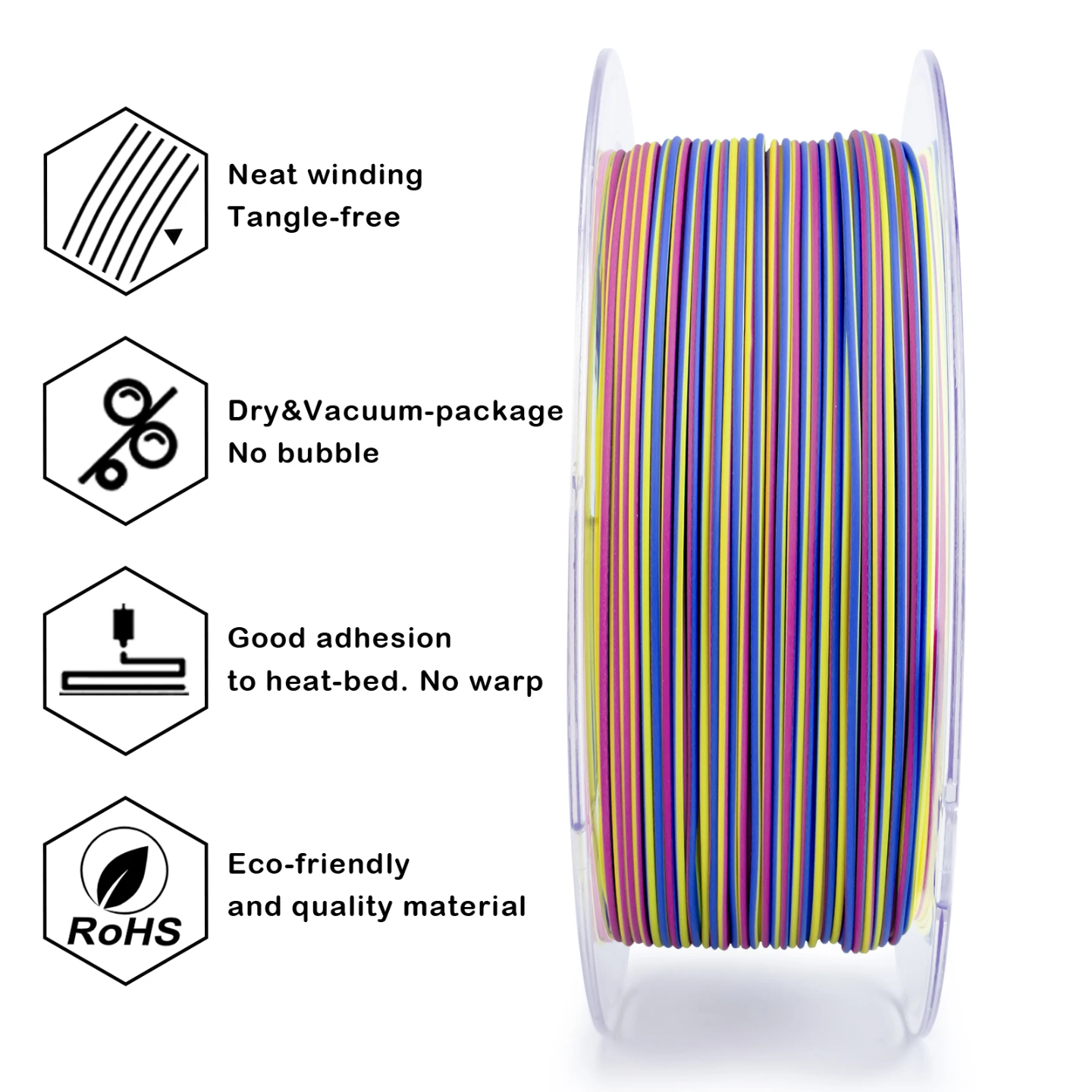 Ziro PLA Stripes - Matte Spectrum